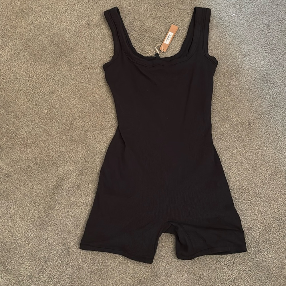 Sold Skims cotton ribbed romper tags not included